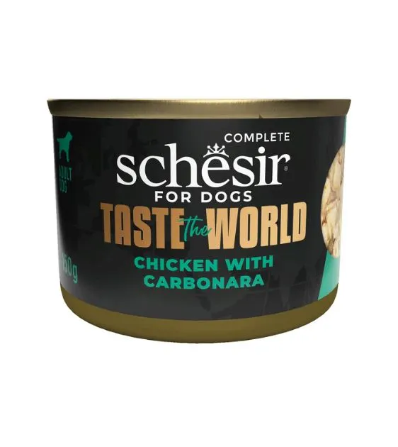 $3.60 ONLY [PWP SPECIAL]: Schesir Taste The World Wet Dog Food (Chicken With Carbonara)