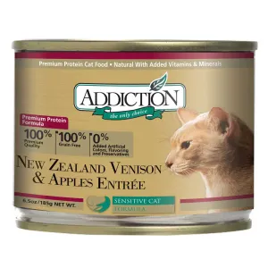 Addiction New Zealand Venison & Apples Canned Cat Food 185g