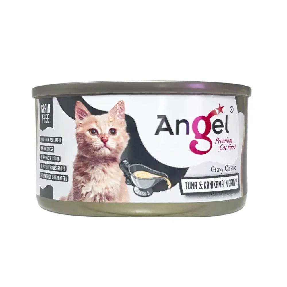 Angel Tuna & Kanikama In Gravy Canned Cat Food 80g