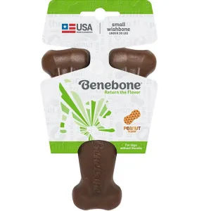 Benebone Wishbone Peanut Dog Chew, Small