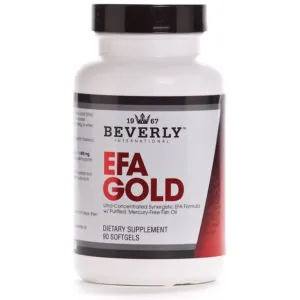 Beverly International EFA Gold, 90 Softgel Capsules. Cool Down Inflammation, Beautify and Protect. High Potency Omega-3s EPA and DHA   Omega 6&9 Fatty Acids. Combination Fish, Flaxseed and Borage oil.