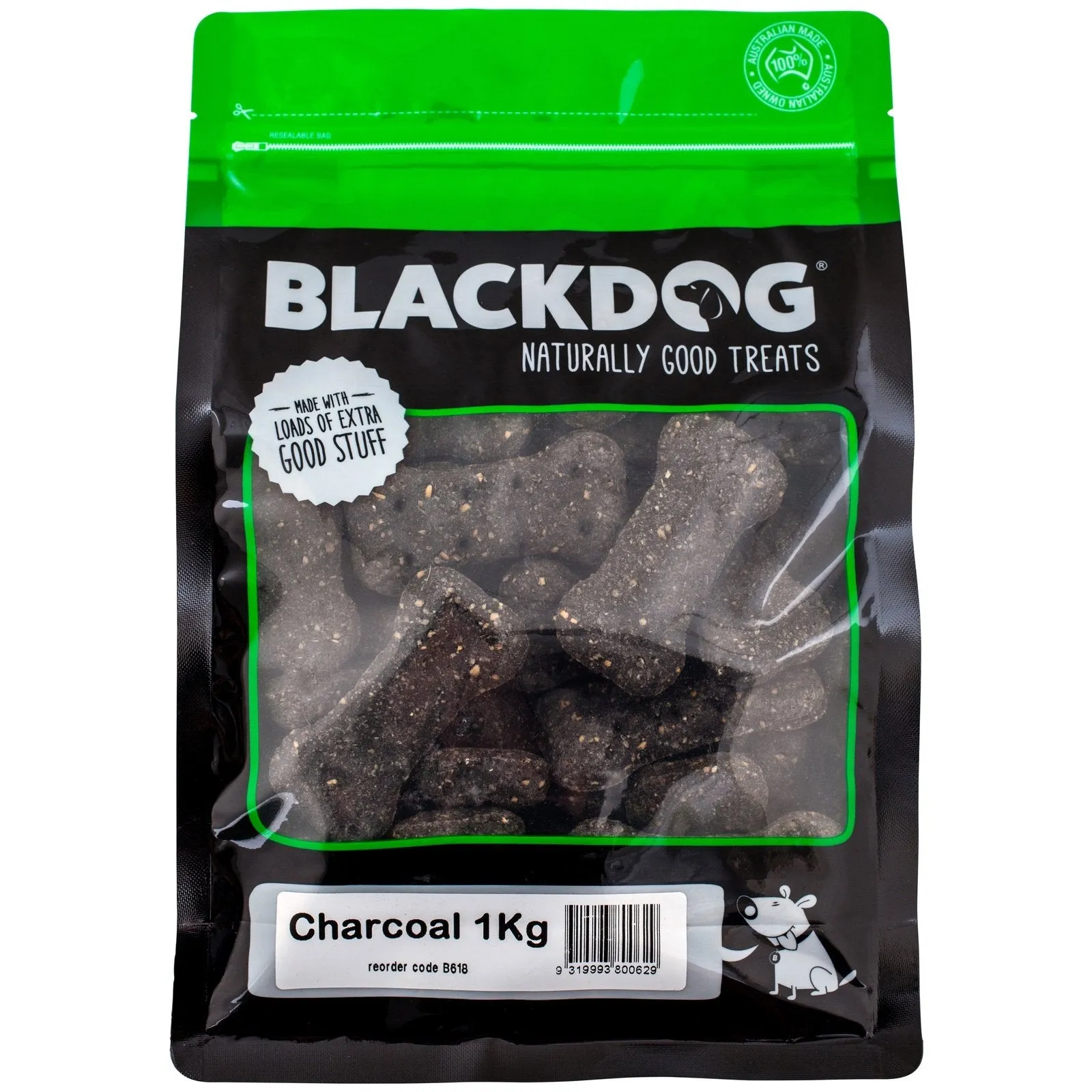 Blackdog Charcoal Biscuit Dog Treats