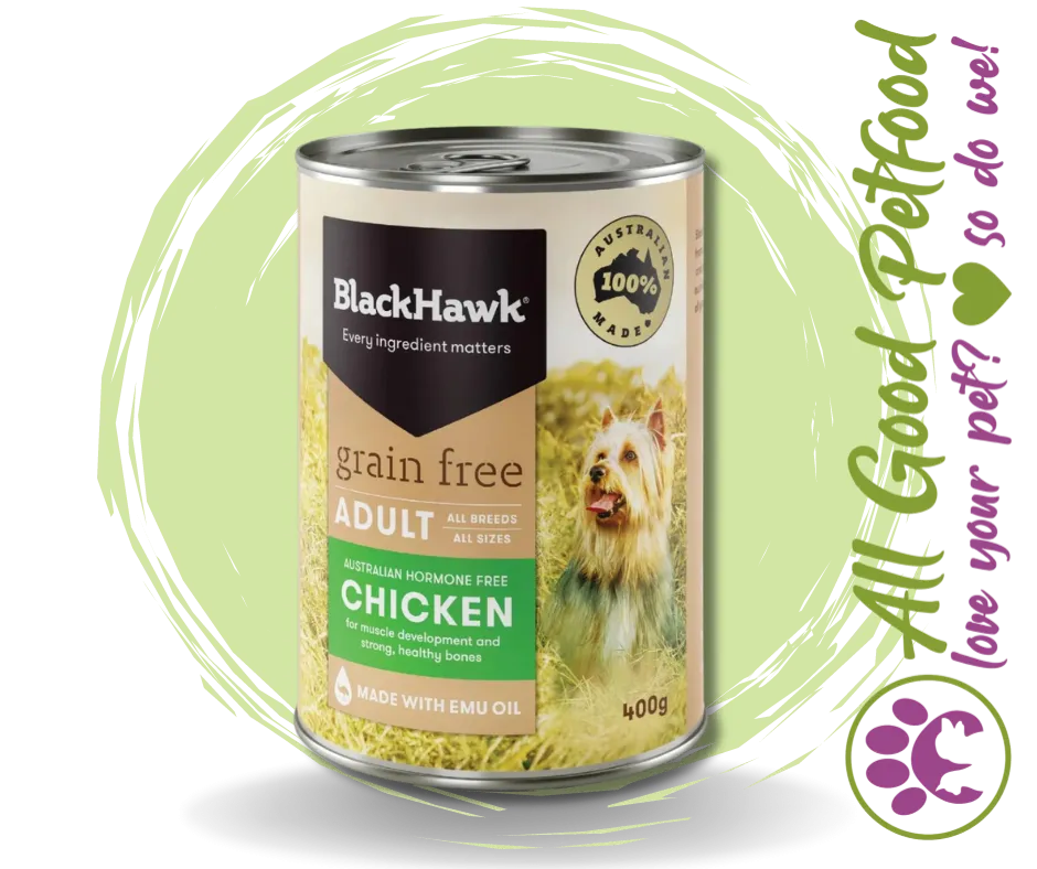 BlackHawk Grain Free Chicken Can - 400g