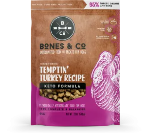 Bones & Co Temptin' Turkey Recipe 12-oz, Freeze-Dried Dog Food