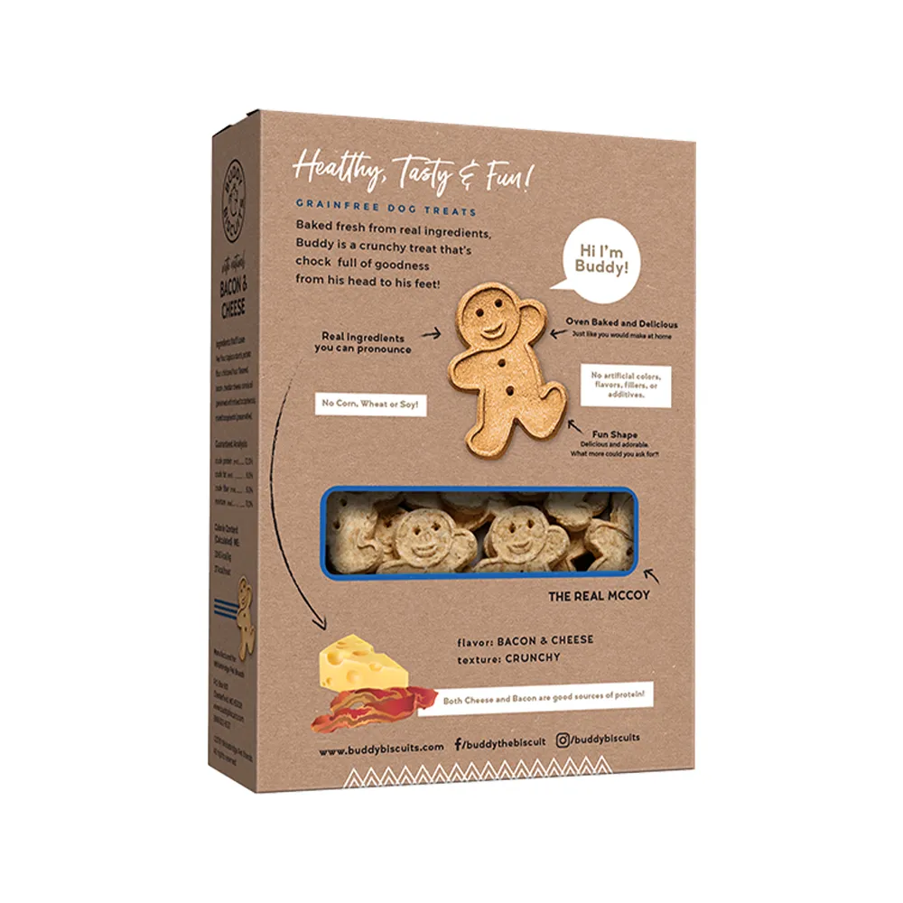 Buddy Biscuits Oven Baked Bacon & Cheese Dog Treats