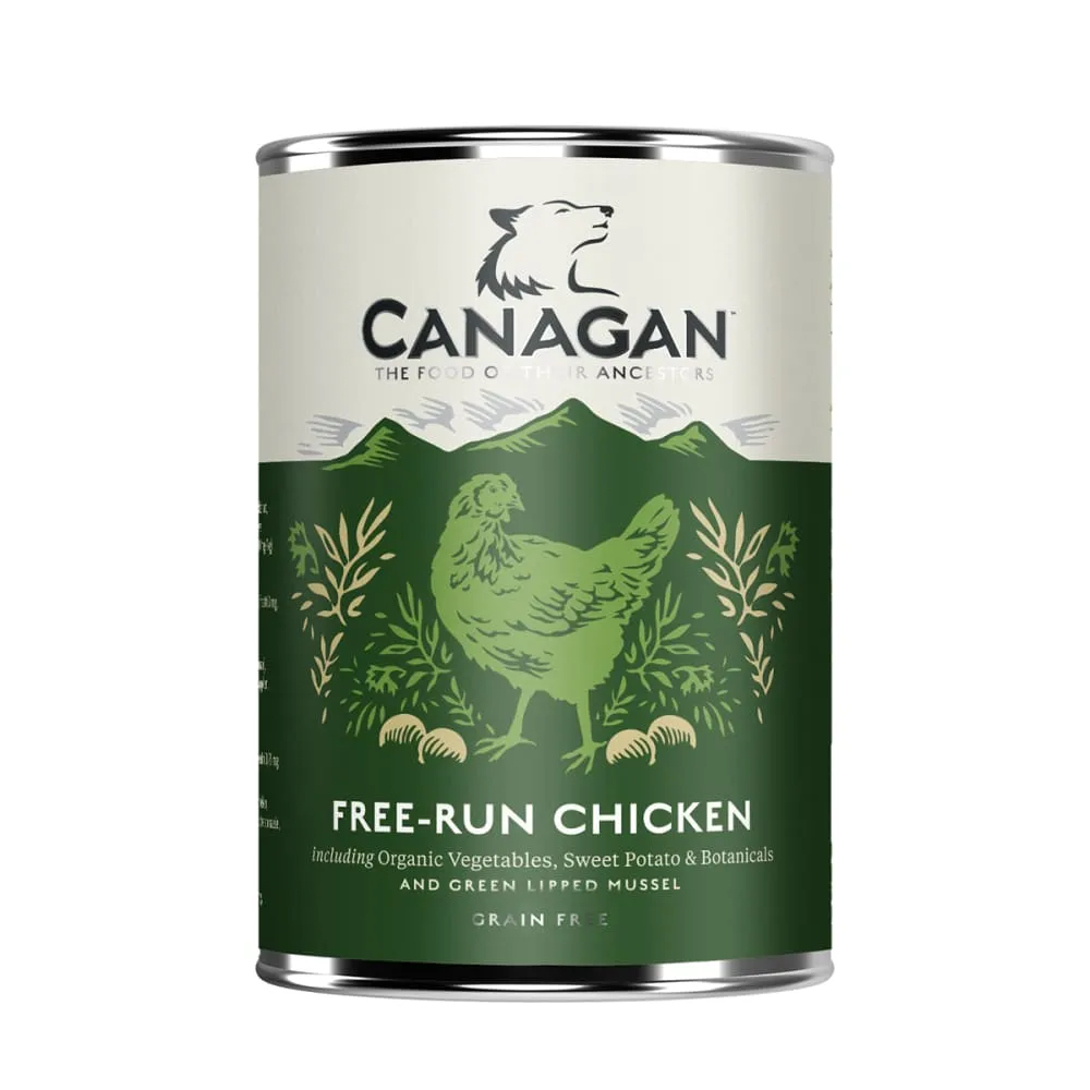 Canagan Free Run Chicken Wet Dog Food - 6 pack x 400g Cans