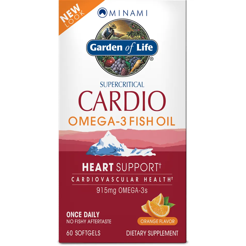 CardiO-3  Orange Flavor 60 gels by Garden Of Life