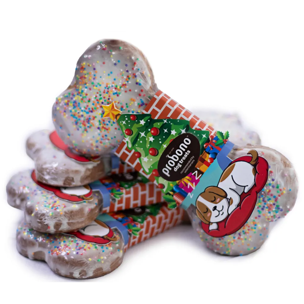 Christmas Large Sprinkle Iced Biscuit