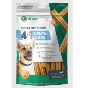 Dr. Marty Better Life Chews, 4-in-1 Dental Care for Dogs - Large Size (60  lbs.)