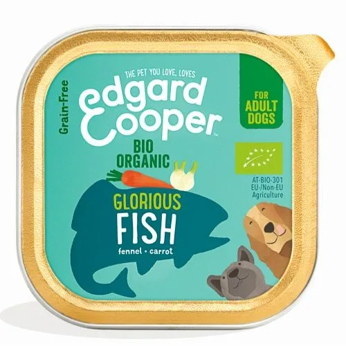 Edgard & Cooper Organic Adult Grain Free Wet Dog Food With Fish 17 x 100G