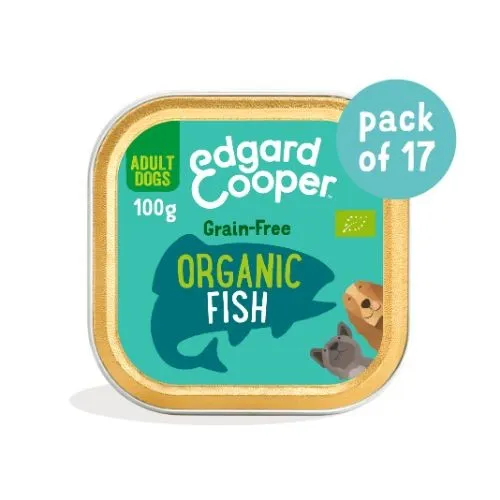 Edgard & Cooper Organic Adult Grain Free Wet Dog Food With Fish 17 x 100G