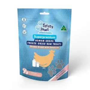 Freezy Paws Freeze Dried Human Grade Chicken Breast Colostrum Cat Treats 80g