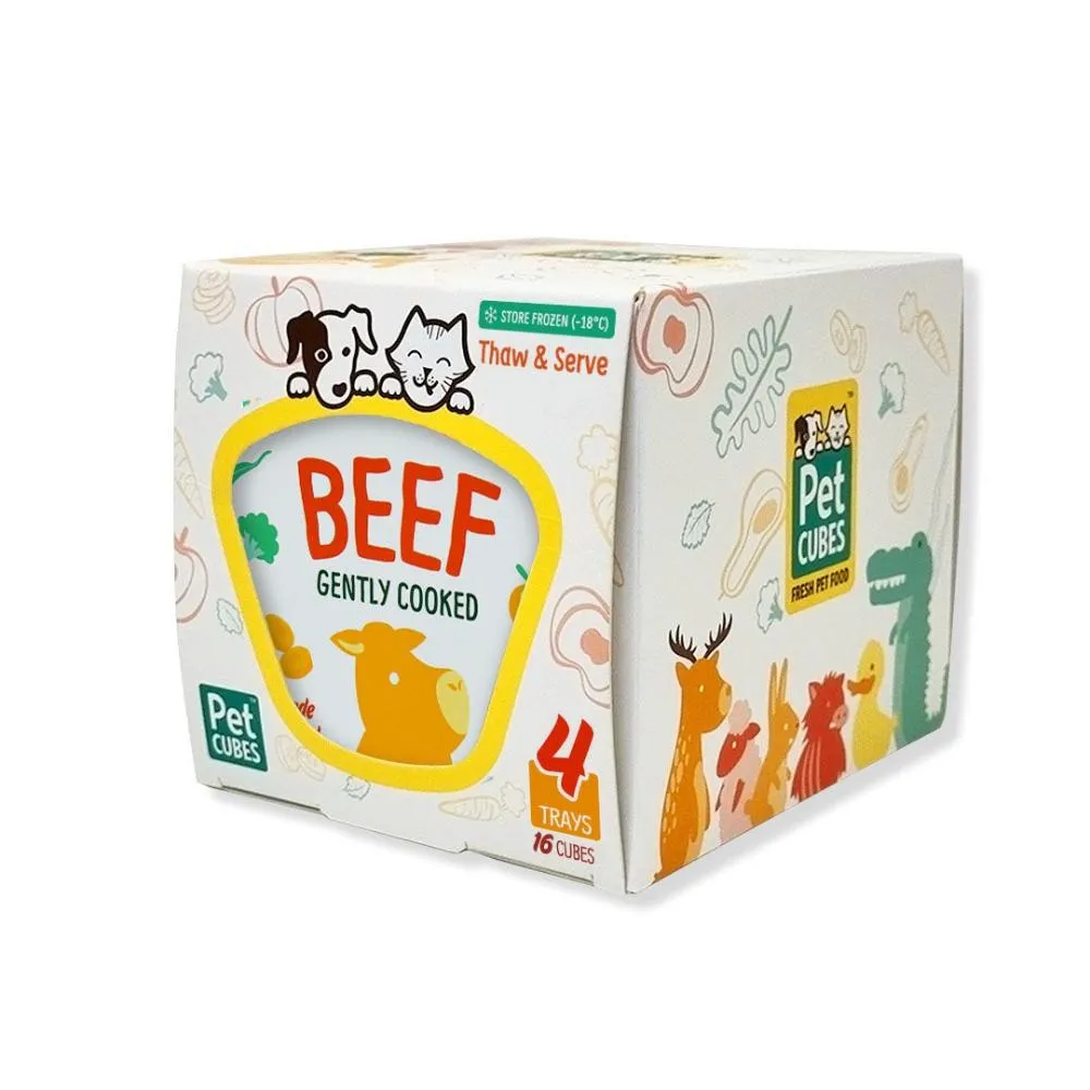 Frozen Fresh Human-Grade Gently Cooked Beef Adult Dog Food