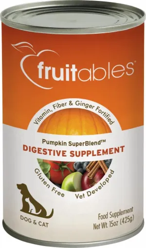 Fruitables Pumpkin SuperBlend Digestive Canned Supplement for Dogs & Cats