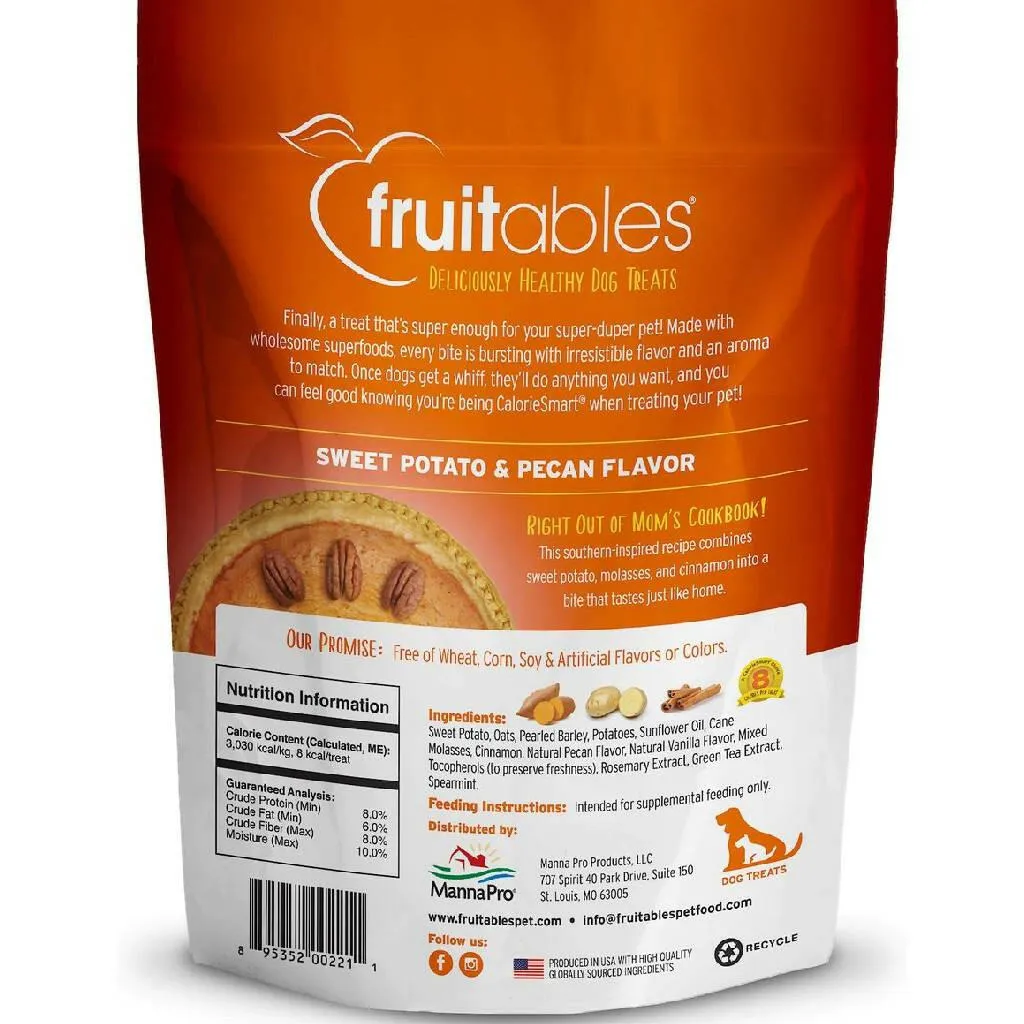 Fruitables Sweet Potato & Pecan Flavor Baked Dog Treats (7 oz)