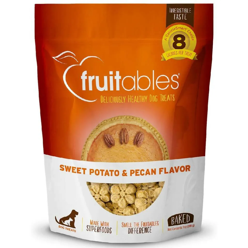 Fruitables Sweet Potato & Pecan Flavor Baked Dog Treats (7 oz)