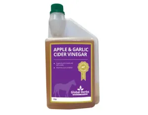 Global Herbs Apple & Garlic Cider Vinegar  - 1 L