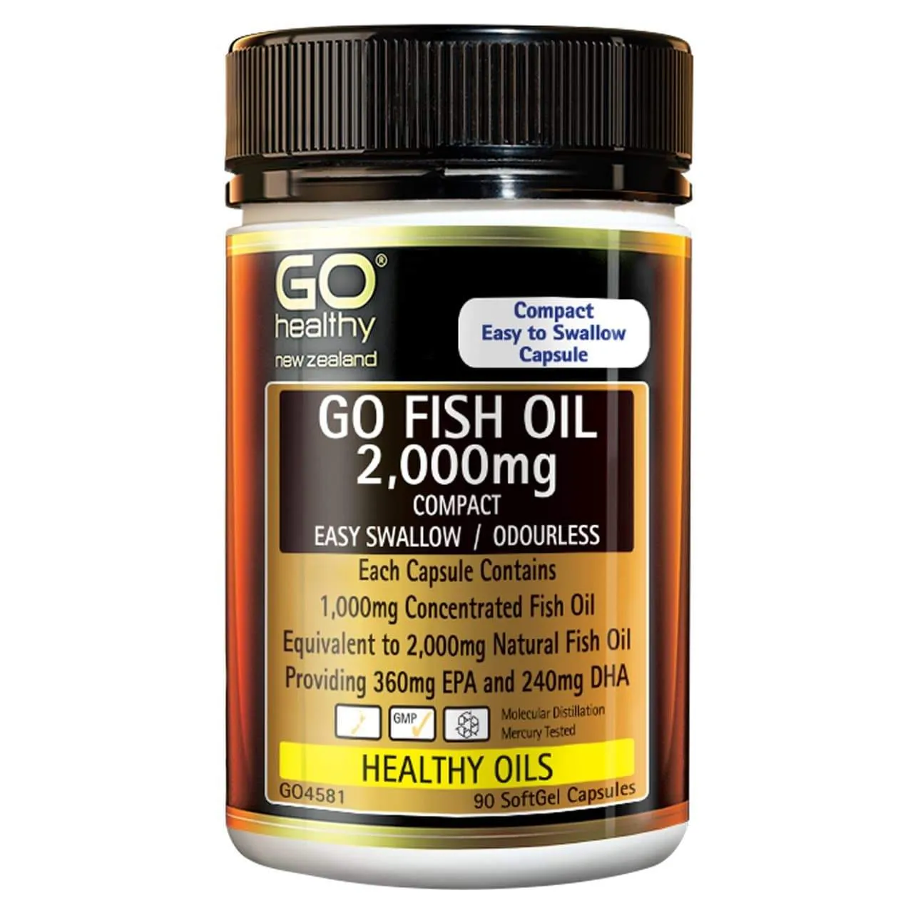 GO Healthy Fish Oil 2,000mg Compact