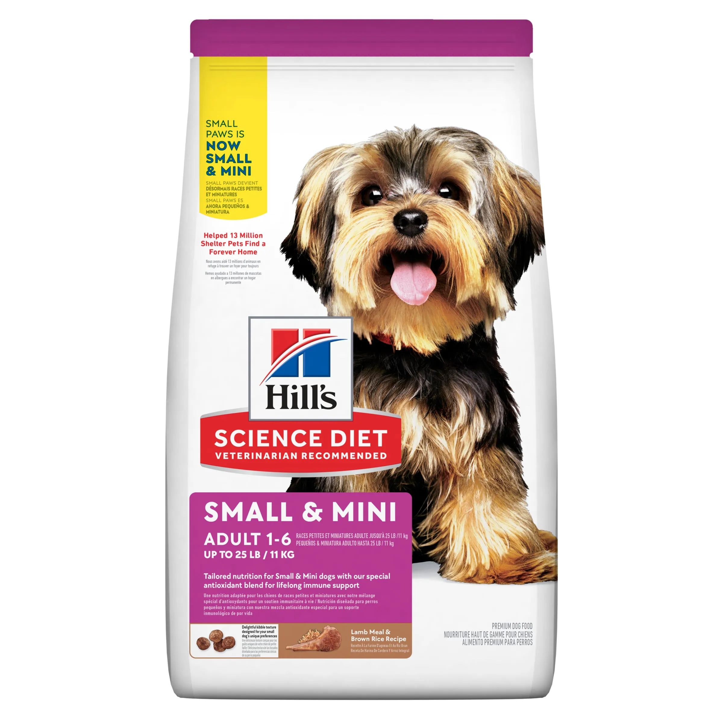 Hill's Science Diet Small & Mini Adult Lamb & Rice Dry Dog Food 2.04kg