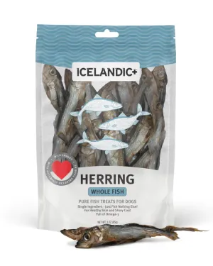 Icelandic  Herring Whole Fish Dog Treats 3oz