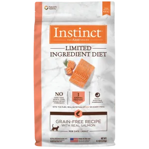 Instinct Limited Ingredient Diet Real Salmon Recipe Dry Cat Food, 4.5lb