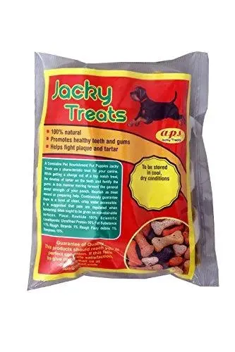 Jacky Treats-Combo Puppy Bone Biscuit 1kg And Mutton munchy  450gm