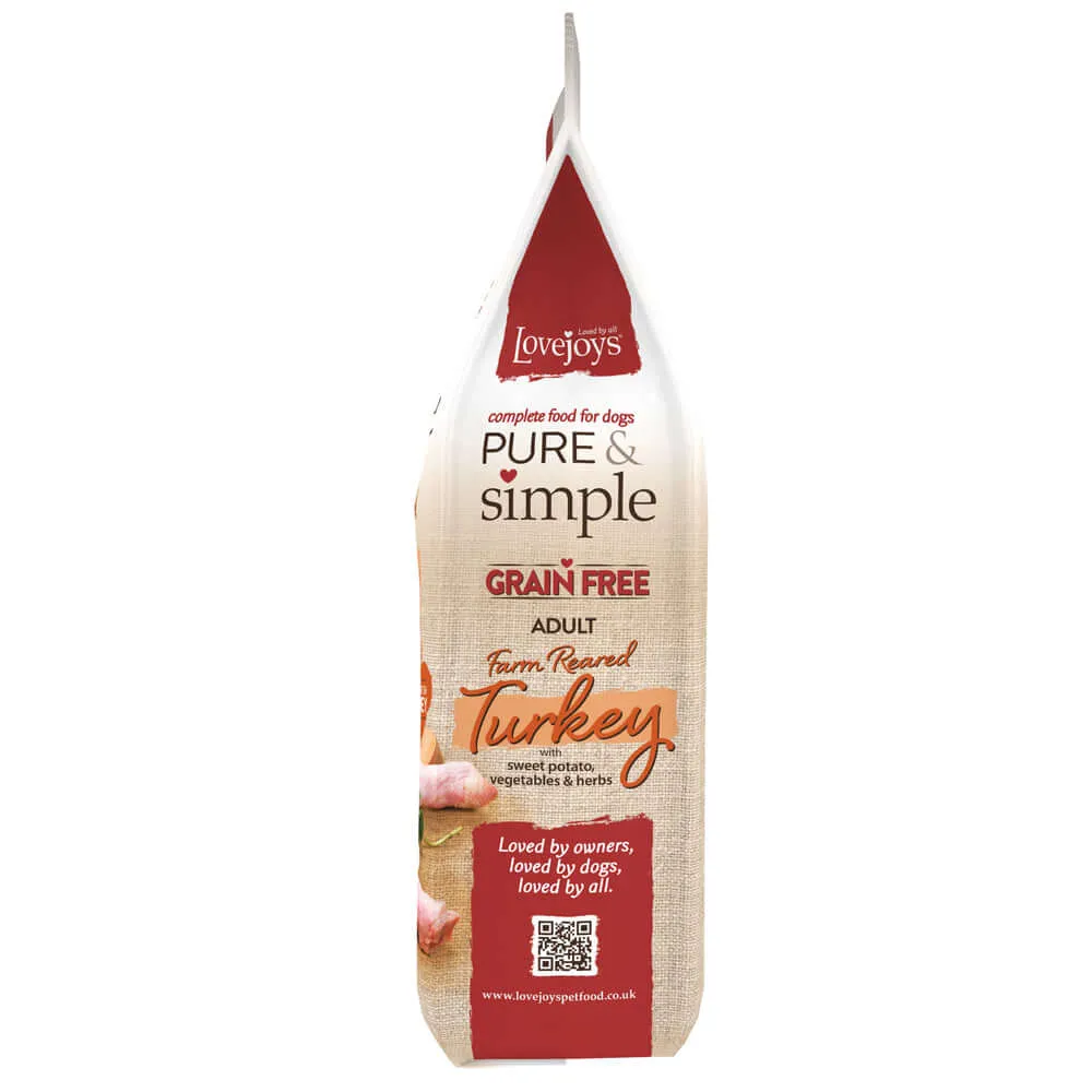 Lovejoys Turkey Pure & Simple Grain Free Complete Adult Dog Food