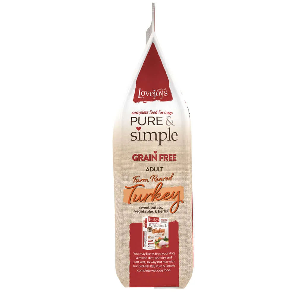 Lovejoys Turkey Pure & Simple Grain Free Complete Adult Dog Food