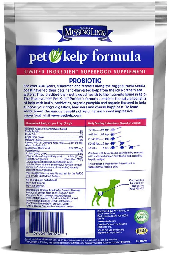 Missing Link Pet Kelp Probiotic Blend, 8 oz