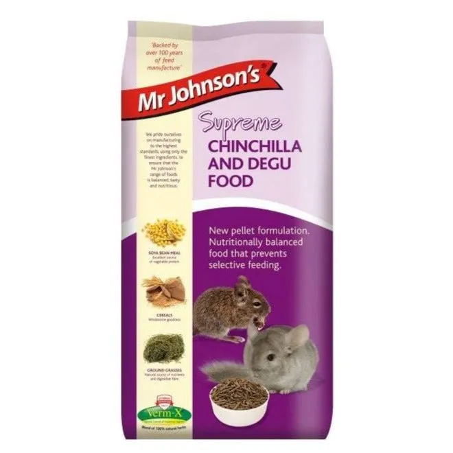 Mr Johnsons Supreme Chinchilla & Degu Food