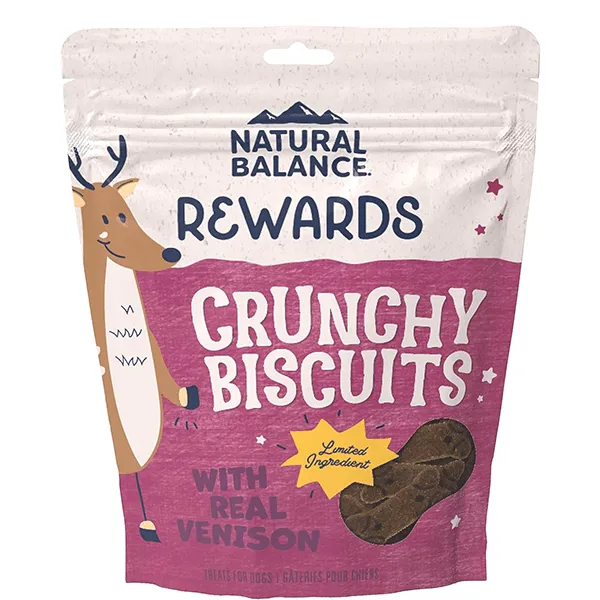 Natural Balance Crunchy Biscuits With Real Venison Recipe, 14oz