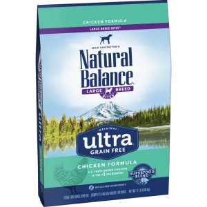 Natural Balance Original Ultra Grain Free Large Breed Bites Chicken Formula Dry Dog Food