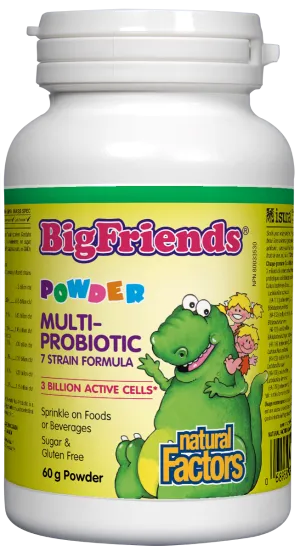 Natural Factors Big Friends Multi-Probiotic 3 Billion Active Cells 60g