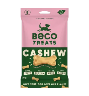 Natural Vegan Cashew Dog Treats - Cashew, Pumpkin Seed & Carrot - 70g