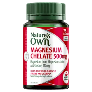 Natures Own Magnesium Chelate 500mg 75 Capsules