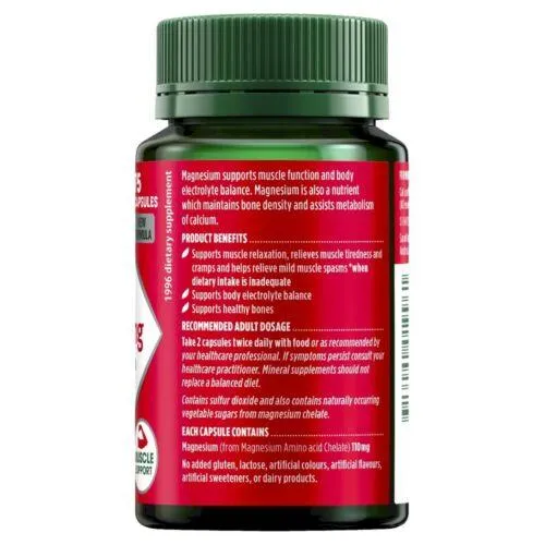 Natures Own Magnesium Chelate 500mg 75 Capsules