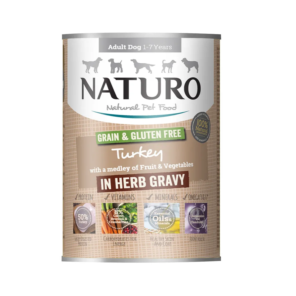 Naturo Grain Free Turkey Can 390g