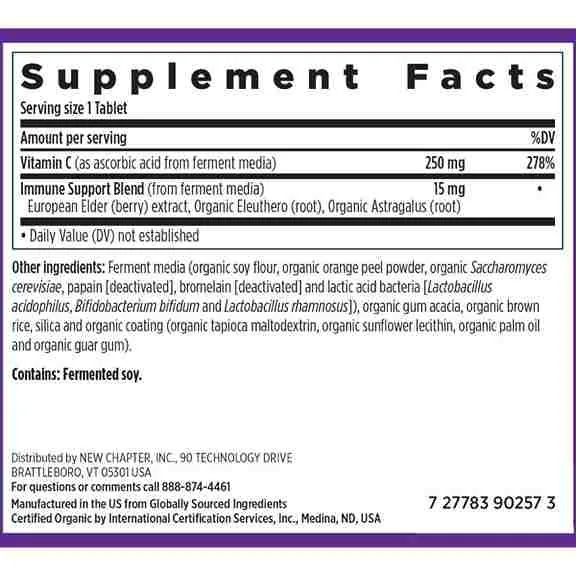 New Chapter Fermented Vitamin C, 60 tablets