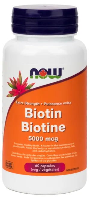 Now Biotin (5000Mcg) (60 VCap)