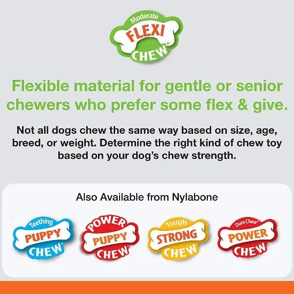 Nylabone Dental Chew and Flexi Bone Combo Pack Dog Chew Toys