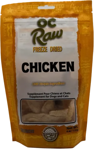 OC Raw Dog Freeze Dried Chicken Nuggets 4oz