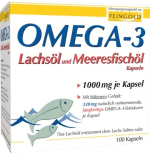 OMEGA-3 SALMON OIL and sea fish oil capsules