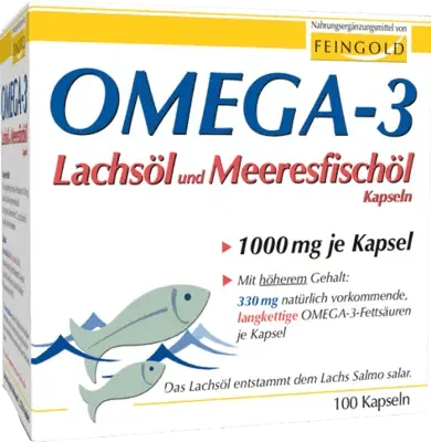 OMEGA-3 SALMON OIL and sea fish oil capsules