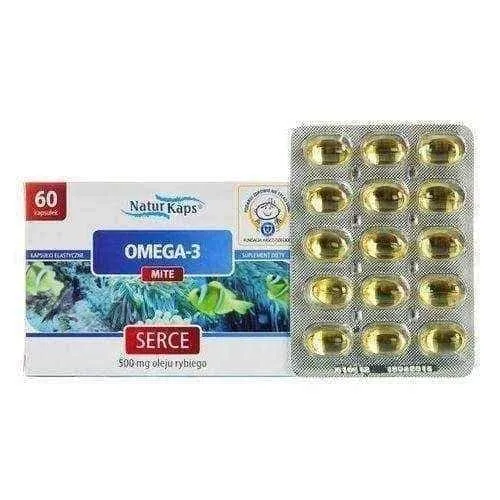 OMEGA-Mite 3 x 60 capsules, omega-3, omega 3 fish oil, eicosapentaenoic acid, docosahexaenoic acid