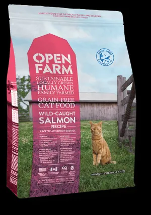 Open Farm Wild-Caught Salmon Recipe Grain-Free Dry Cat Food 8lb