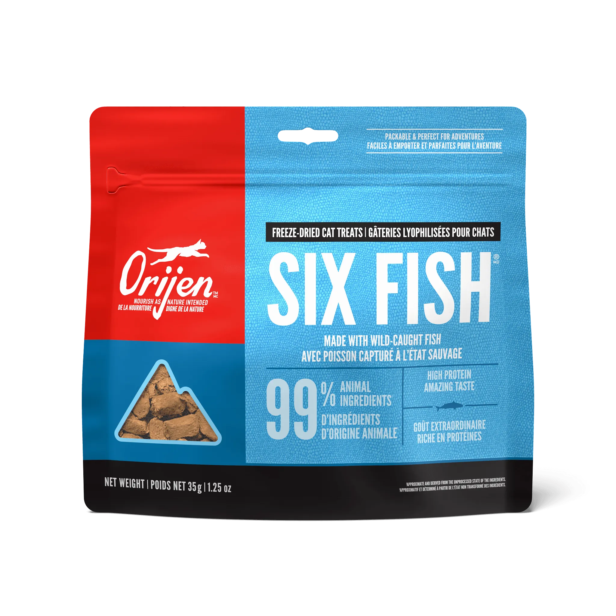 Orijen Freeze-Dried Cat Treats Six Fish