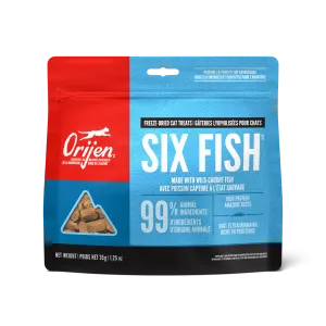 Orijen Freeze-Dried Cat Treats Six Fish