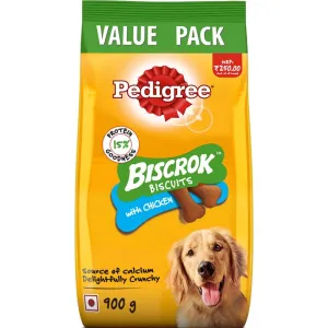 Pedigree Chicken Flavour Biscrok Biscuits Dog Treats (900g) (900g) Special Offer