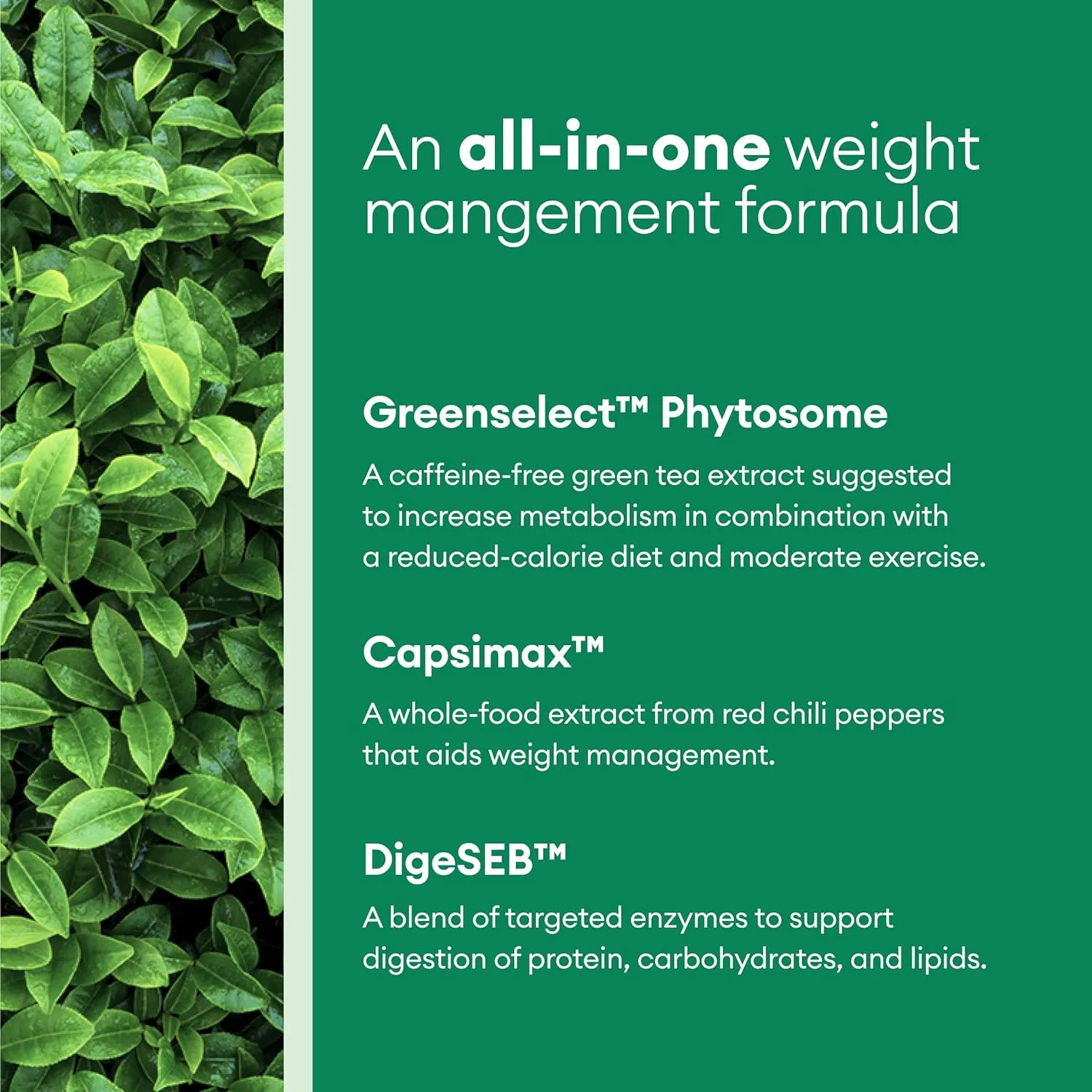 Physician's CHOICE Probiotics: Managing Weight & Bloating with 6 Strains, Prebiotics, Cayenne & Green Tea - Boosts Gut Health - For Women & Men - 30 CT