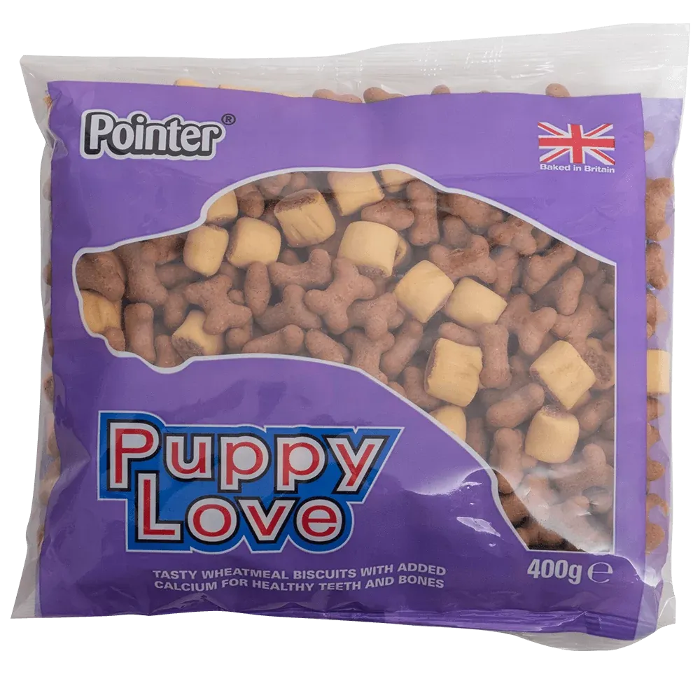 Pointer Puppy Love Biscuits 400g